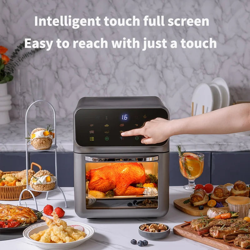 10L Large Capacity Electric Air Fryer – Oil-Free Convection Oven with 360° Baking