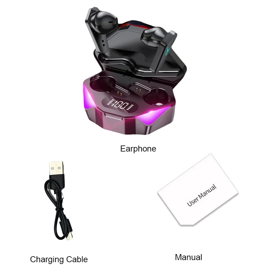 New TWS Wireless Bluetooth Earphones – Waterproof Sport Headset with Mic