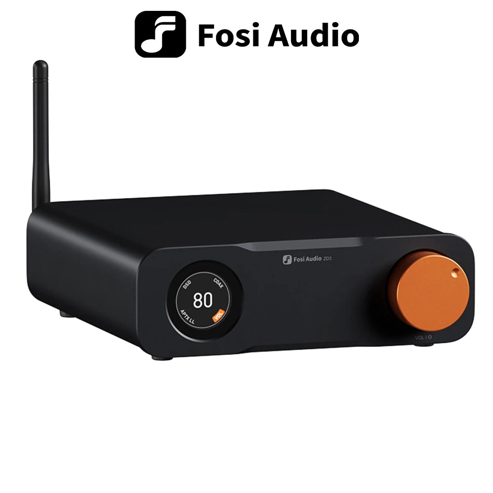 Fosi Audio ZD3 Bluetooth Desktop DAC – ES9039Q2M, USB/ARC, Remote Control