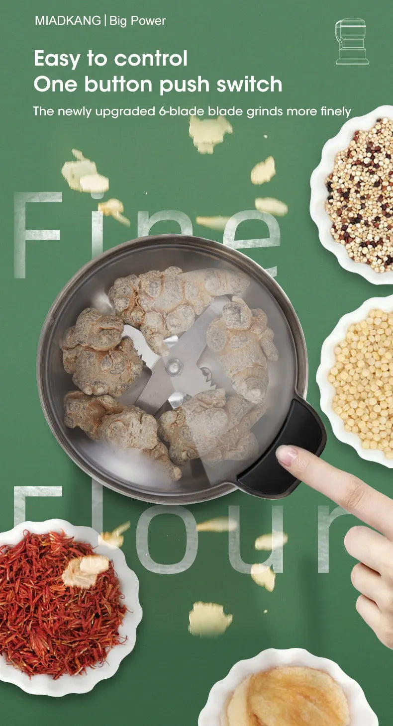 400W Electric Coffee & Spice Grinder – Multi-Purpose Kitchen Mill