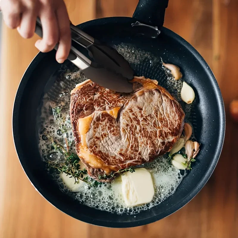 3 Size Available Heavy Duty Stainless Steel Kitchen Tongs with Silicone Tips High Heat Resistant Locking Design Secure Grip