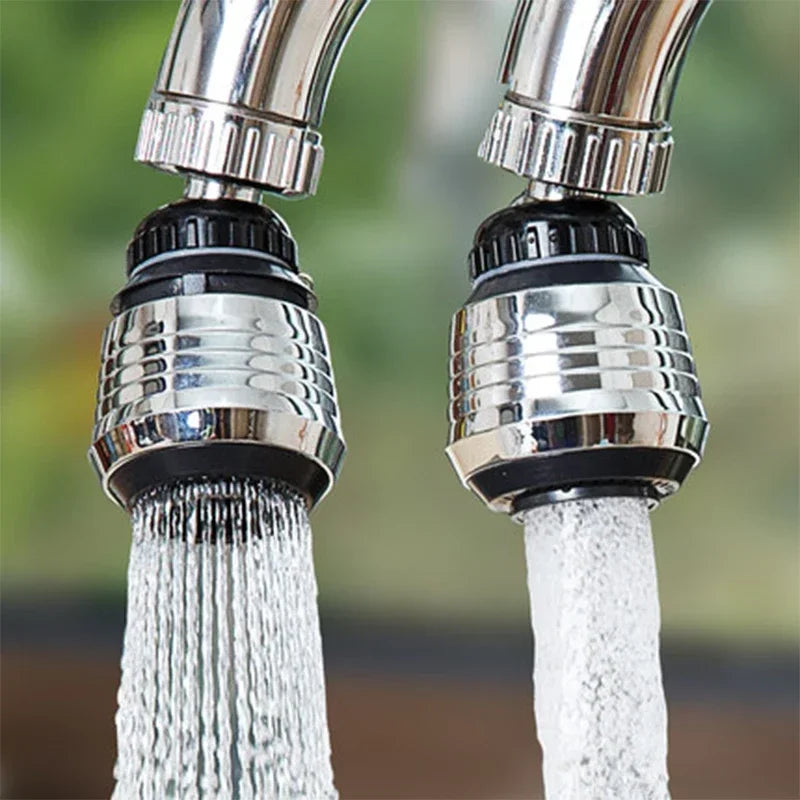 2-Mode 360° Rotatable Faucet Bubbler – High Pressure Water-Saving Extender for Kitchen & Bathroom