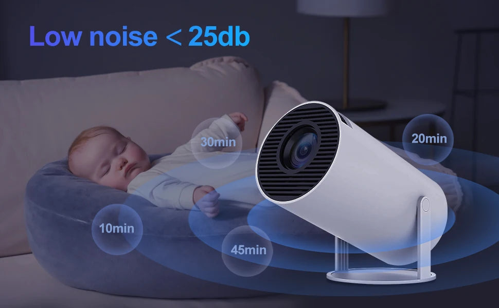 Magcubic HY300 Pro Projector – 200ANSI 720P Native, Wireless Screen Mirroring, Dual-Band WiFi