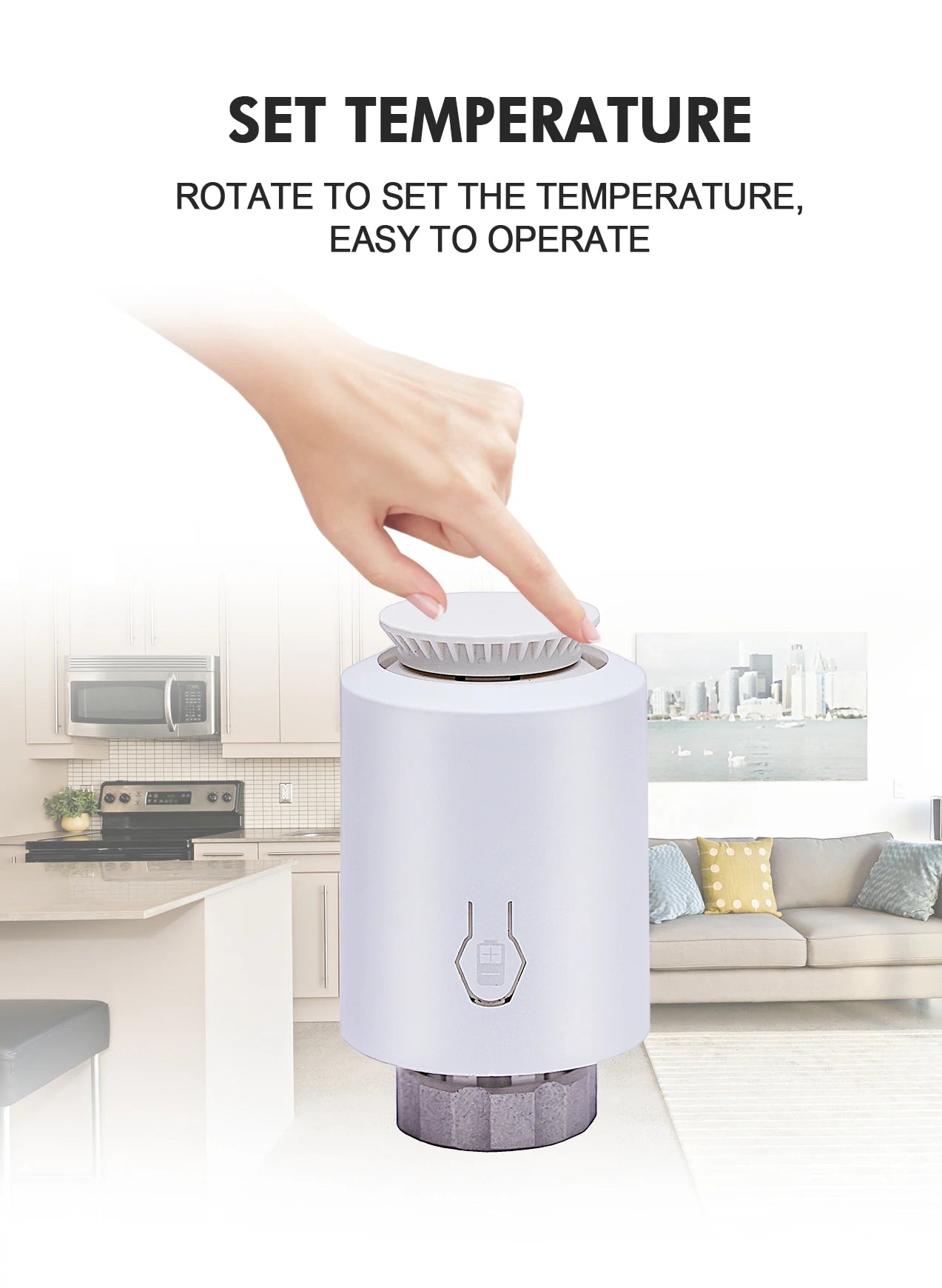 Tuya ZigBee 3.0 Smart TRV – Thermostatic Radiator Valve with Alexa & Google Home Support