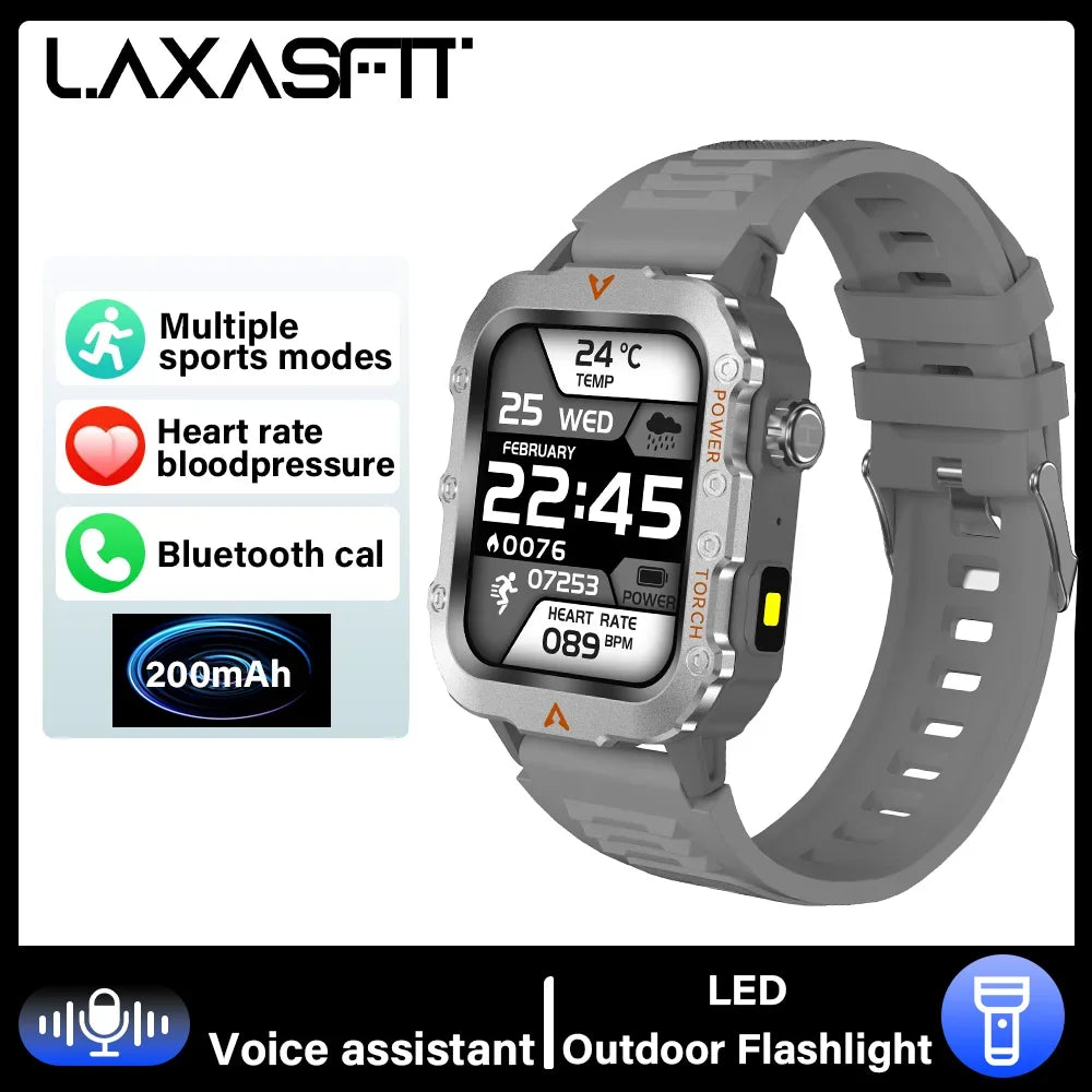 2024 LED Bluetooth Smartwatch for Men – Calling, Sports & Health Monitor