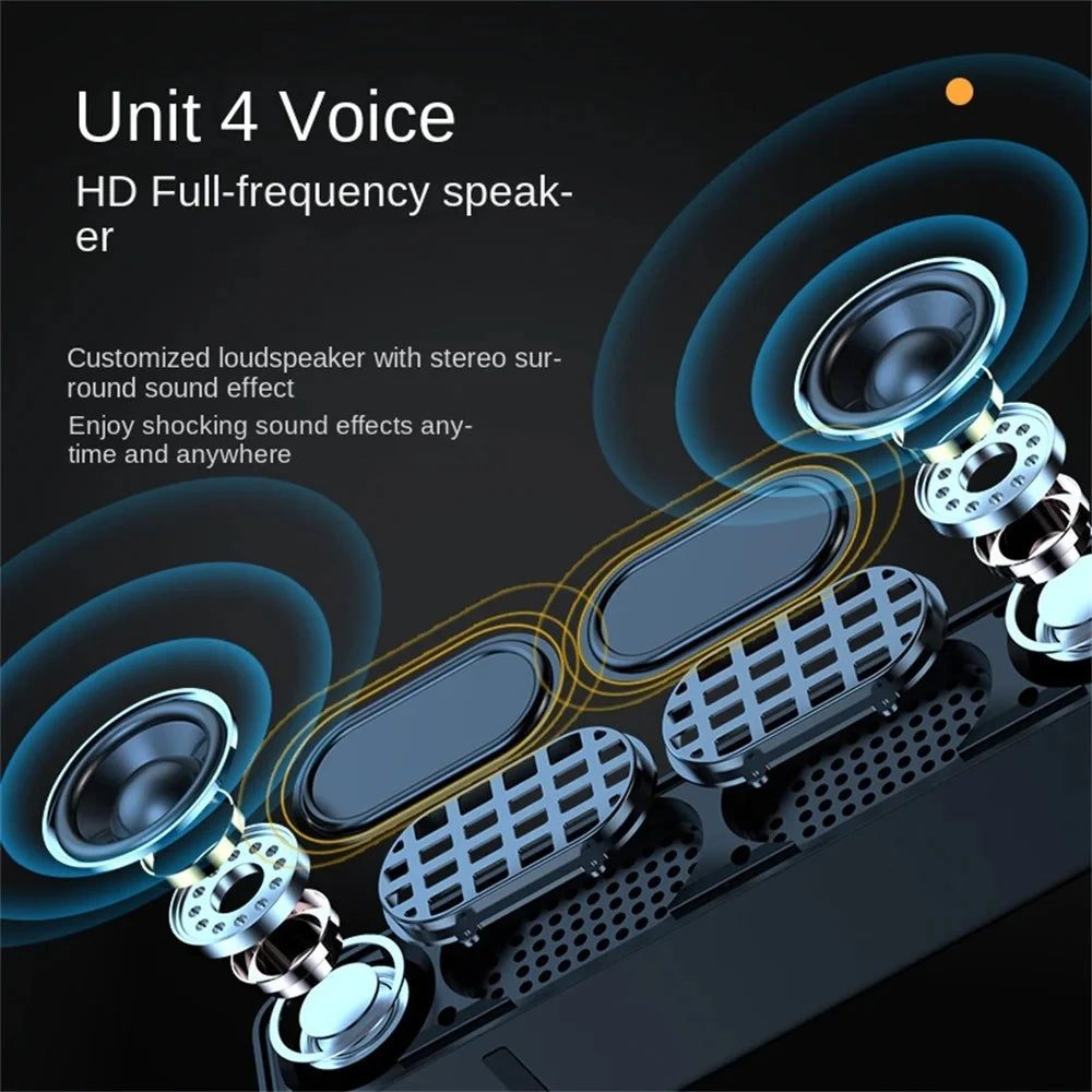 Original Bluetooth Subwoofer Soundbar – Wireless TV & Computer Speaker