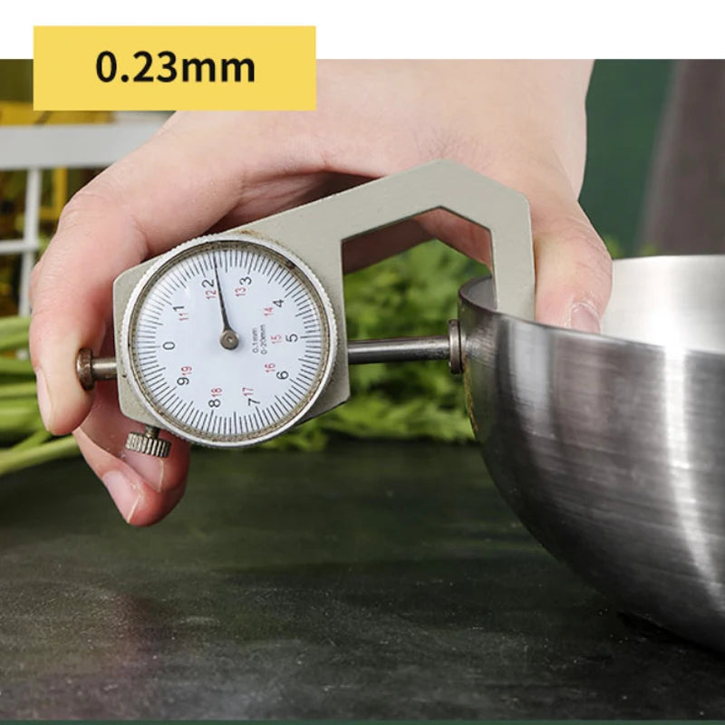 304 Stainless Steel Frying Pan – Uncoated Non-Stick Cookware for Gas & Induction Stoves
