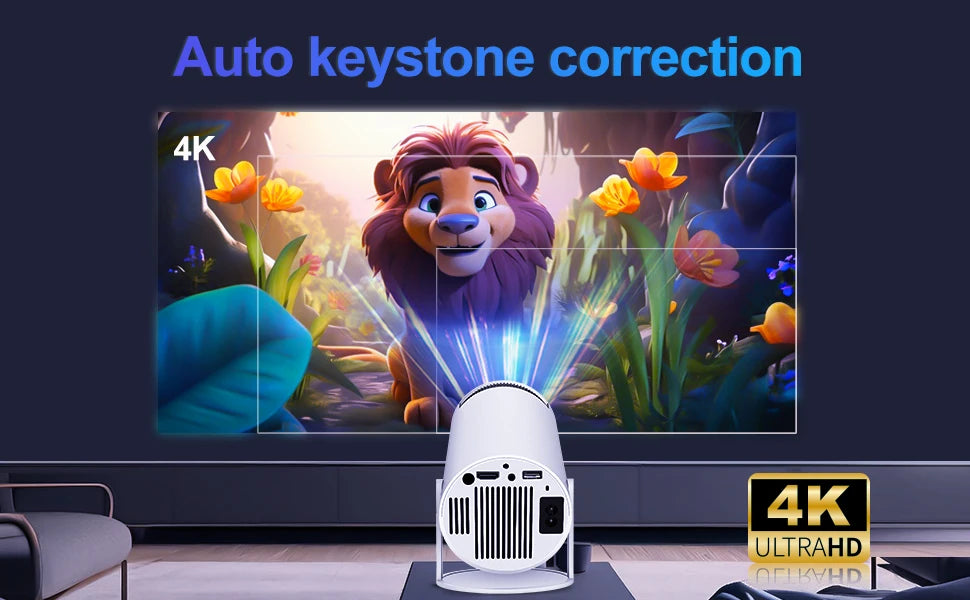 Magcubic HY300 Pro Projector – 200ANSI 720P Native, Wireless Screen Mirroring, Dual-Band WiFi