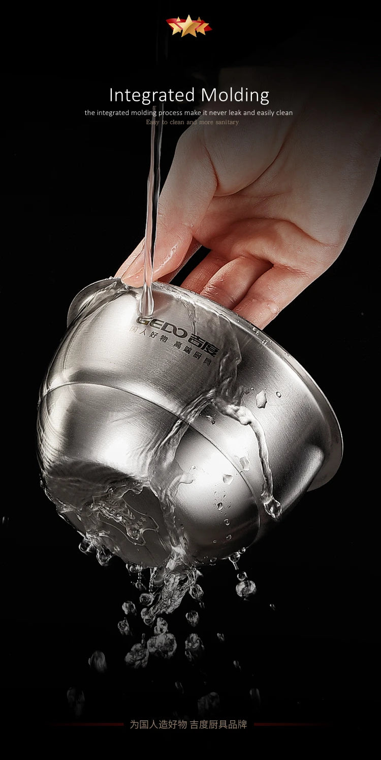 LFGB Certified 304 Stainless Steel Egg Custard Steamer – Ultra Thick & Durable Food Steaming Bowl for Kitchen