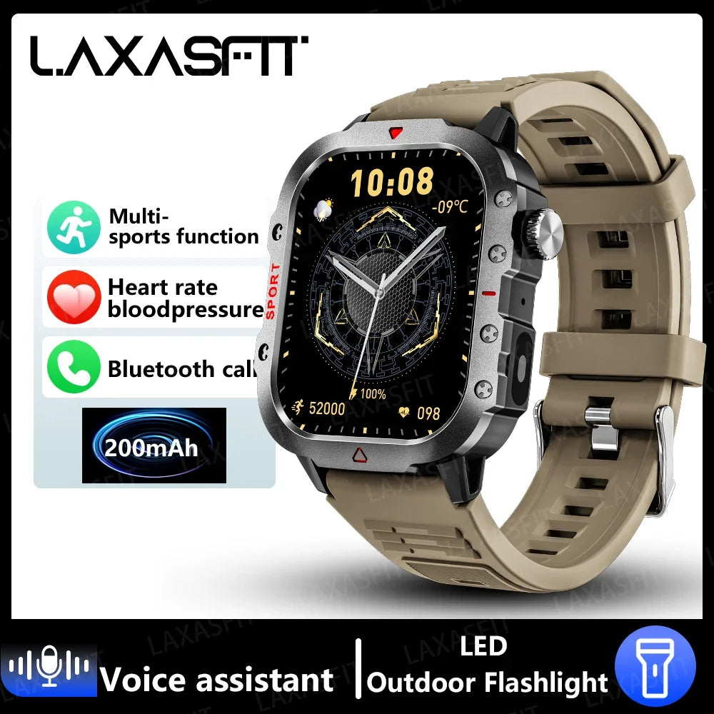 2024 LED Bluetooth Smartwatch for Men – Calling, Sports & Health Monitor
