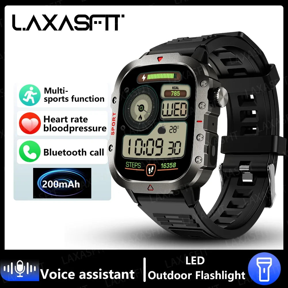 2024 LED Bluetooth Smartwatch for Men – Calling, Sports & Health Monitor