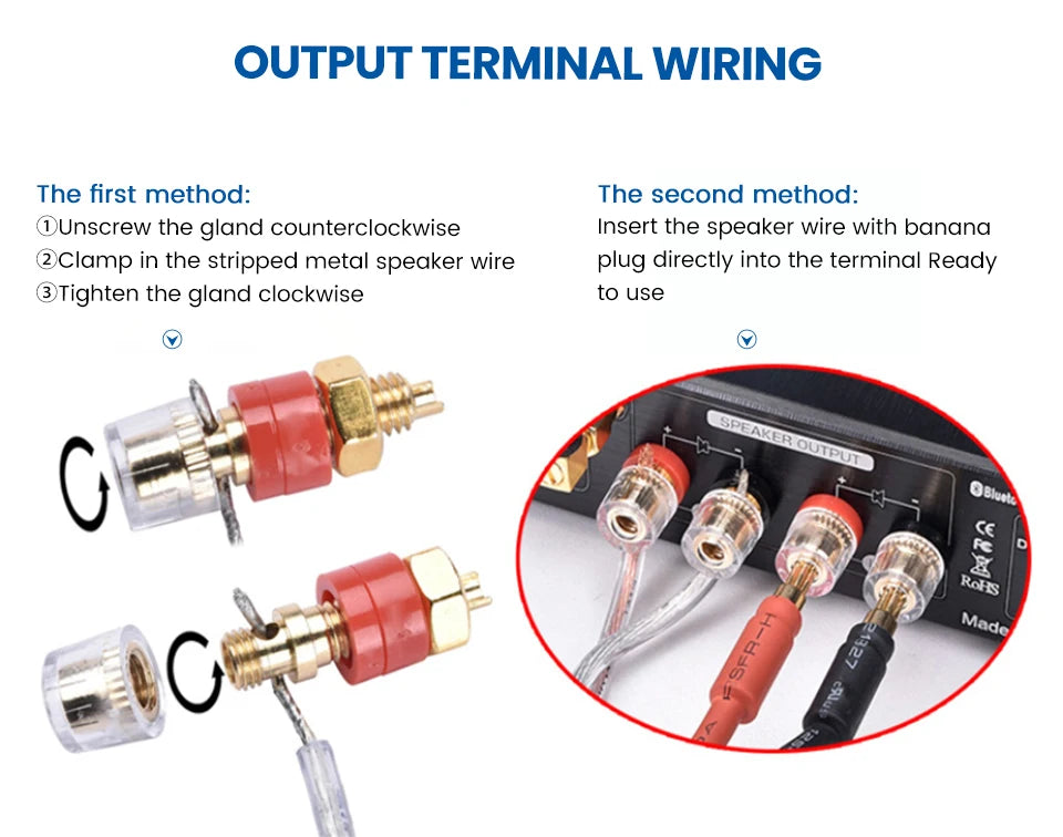 AIYIMA A07 PRO Bluetooth Stereo Amplifier – TPA3255, 300W x2, aptX Support