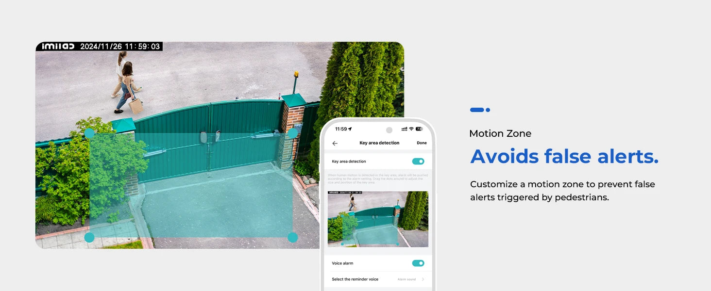 IMILAB EC5 3MP 2K Floodlight Outdoor Security Camera – 360° PTZ, Color Night Vision, Human Tracking, Auto Deterrence