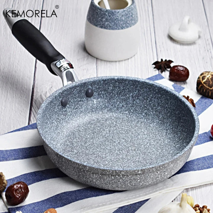 Durable Stone Non-Stick Frying Pan – 20–28cm Skillet for Gas & Induction Cookers