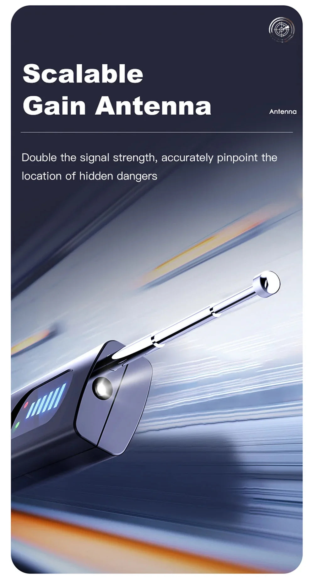 Anti-Spy Hidden Camera & GPS Detector – RF Signal Scanner for Bug & Listening Device Detection
