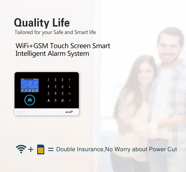 PGST-103 Smart Alarm System – 4G/WiFi Wireless Home Security with Smart Life App Control