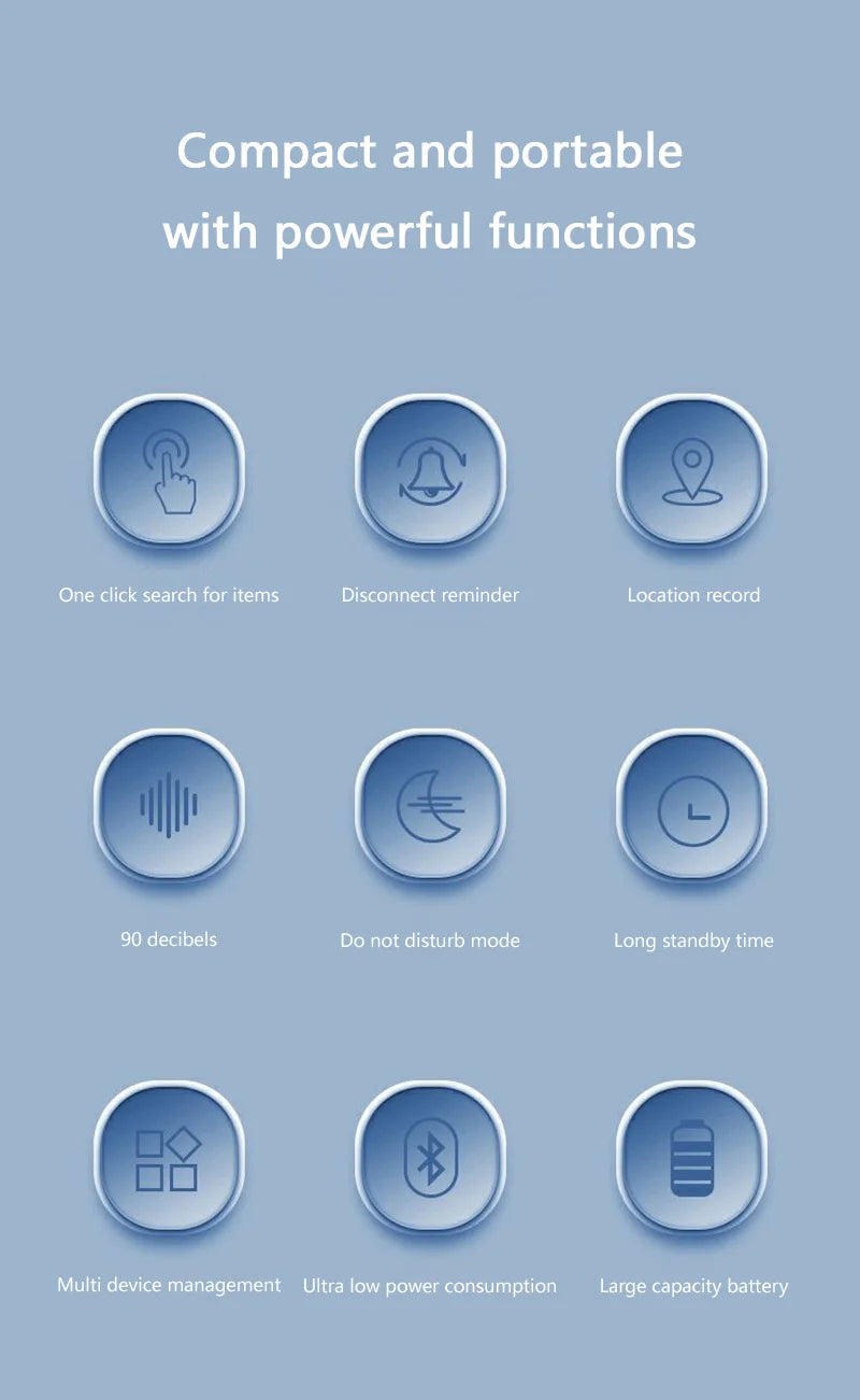 Xiaomi Mini Smart Anti-Lost Tracker – Bluetooth 5.0 GPS Locator Tag for Pets, Kids, Bags, and Wallets