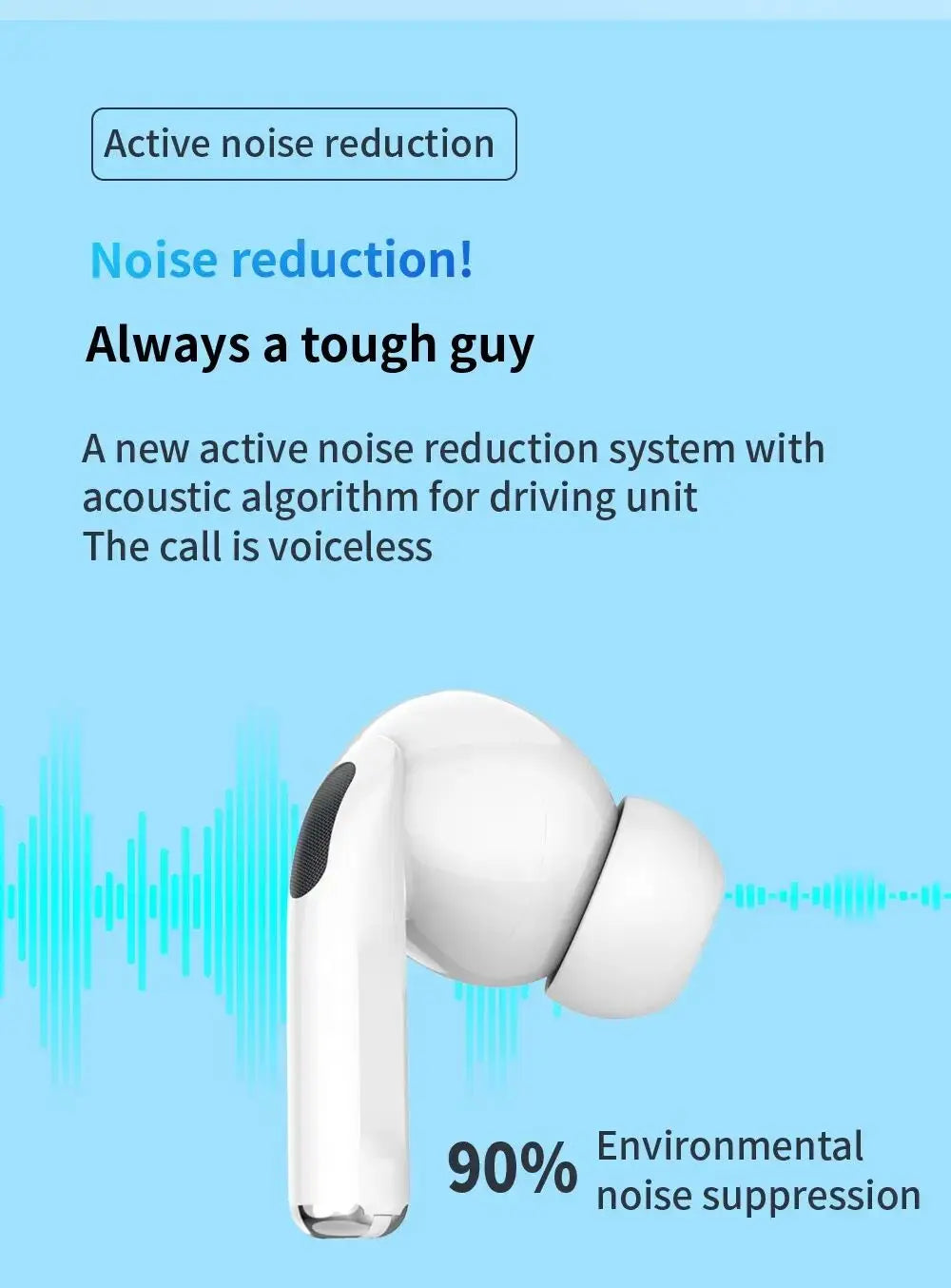 2024 Air Pro True Wireless Earbuds – HiFi Bluetooth Earphones with Noise Reduction