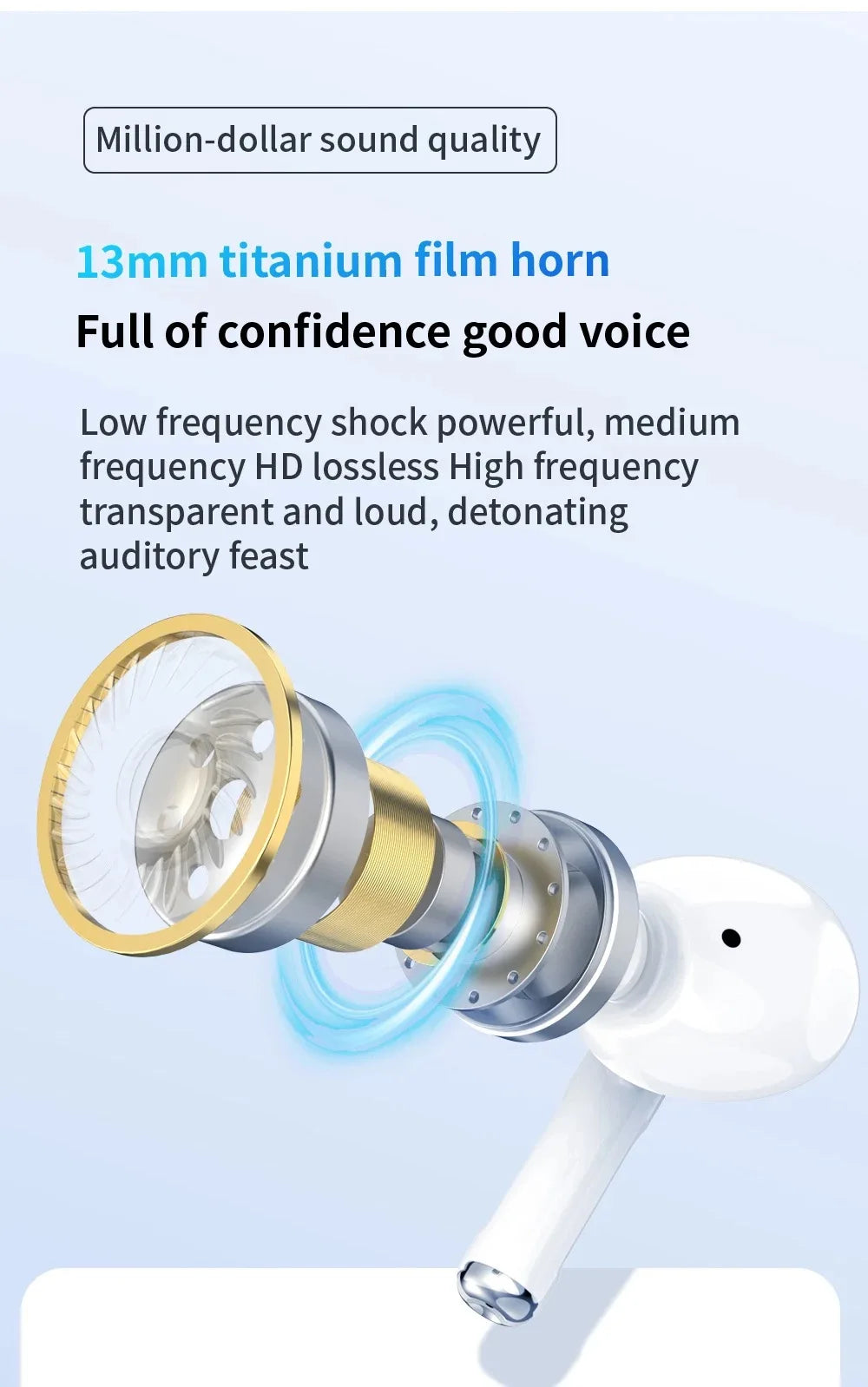 2024 Air Pro True Wireless Earbuds – HiFi Bluetooth Earphones with Noise Reduction