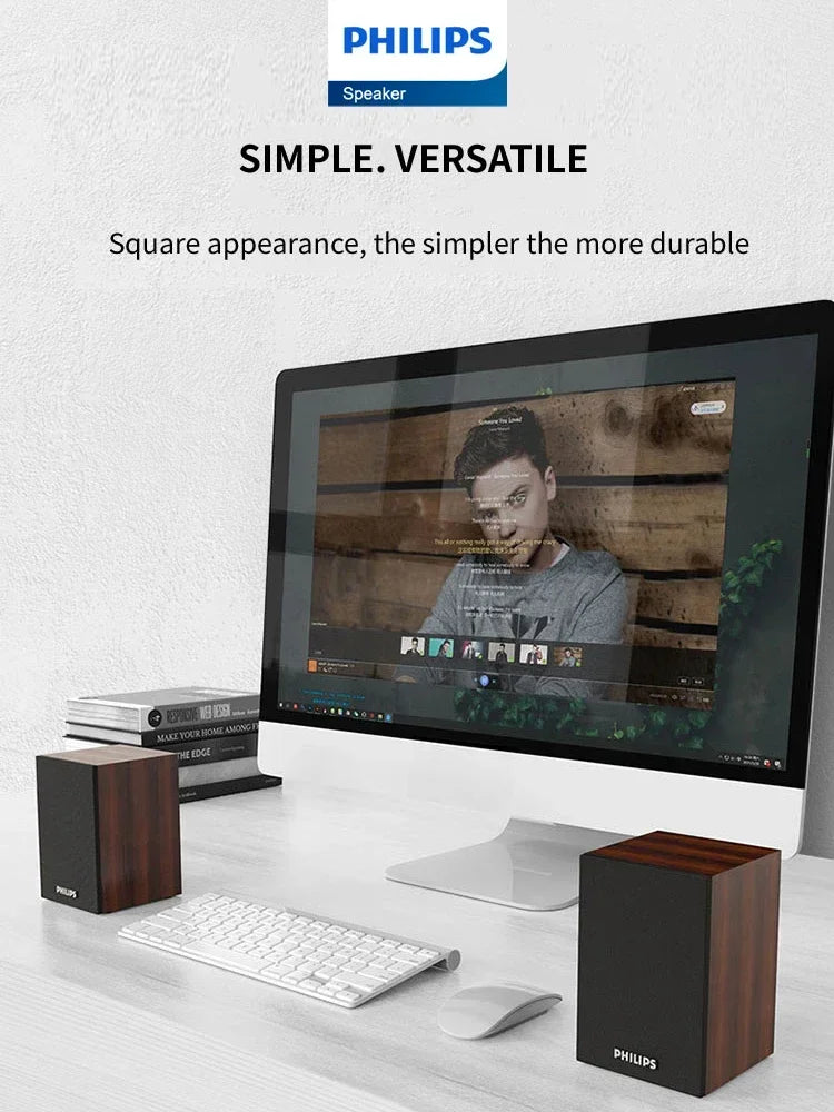 Philips SPA20 Bluetooth Speaker – 360° Stereo Sound for MacBook & PC