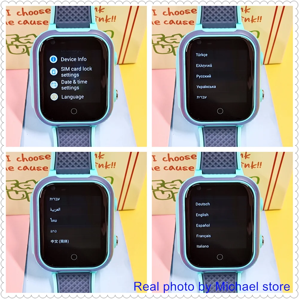 LT21 4G Kids Smartwatch – GPS Tracker, Video Call, SOS, IP67 Waterproof, WiFi, Camera, Phone Watch for Children
