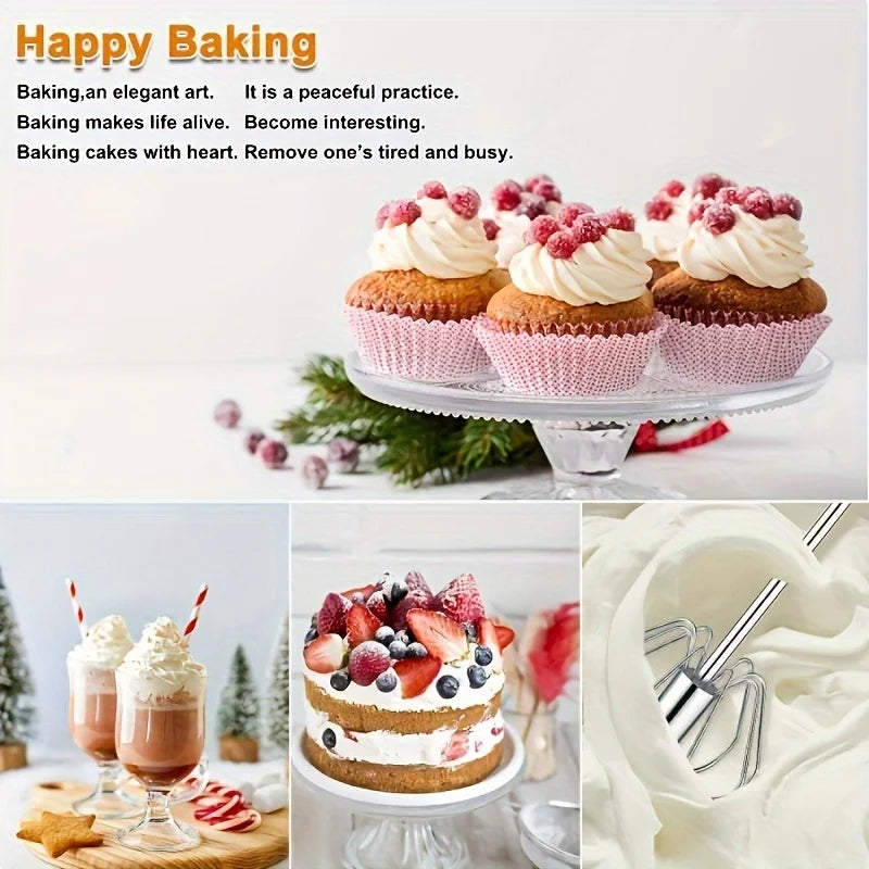 Stainless Steel Egg Beater – Durable Semi-Automatic Mixer for Effortless Egg, Cream Mixing & Beating