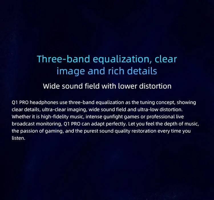 EPZ Q1 Pro Wired Earphones – HiFi Bass IEM with MIC & Detachable Type-C Cable