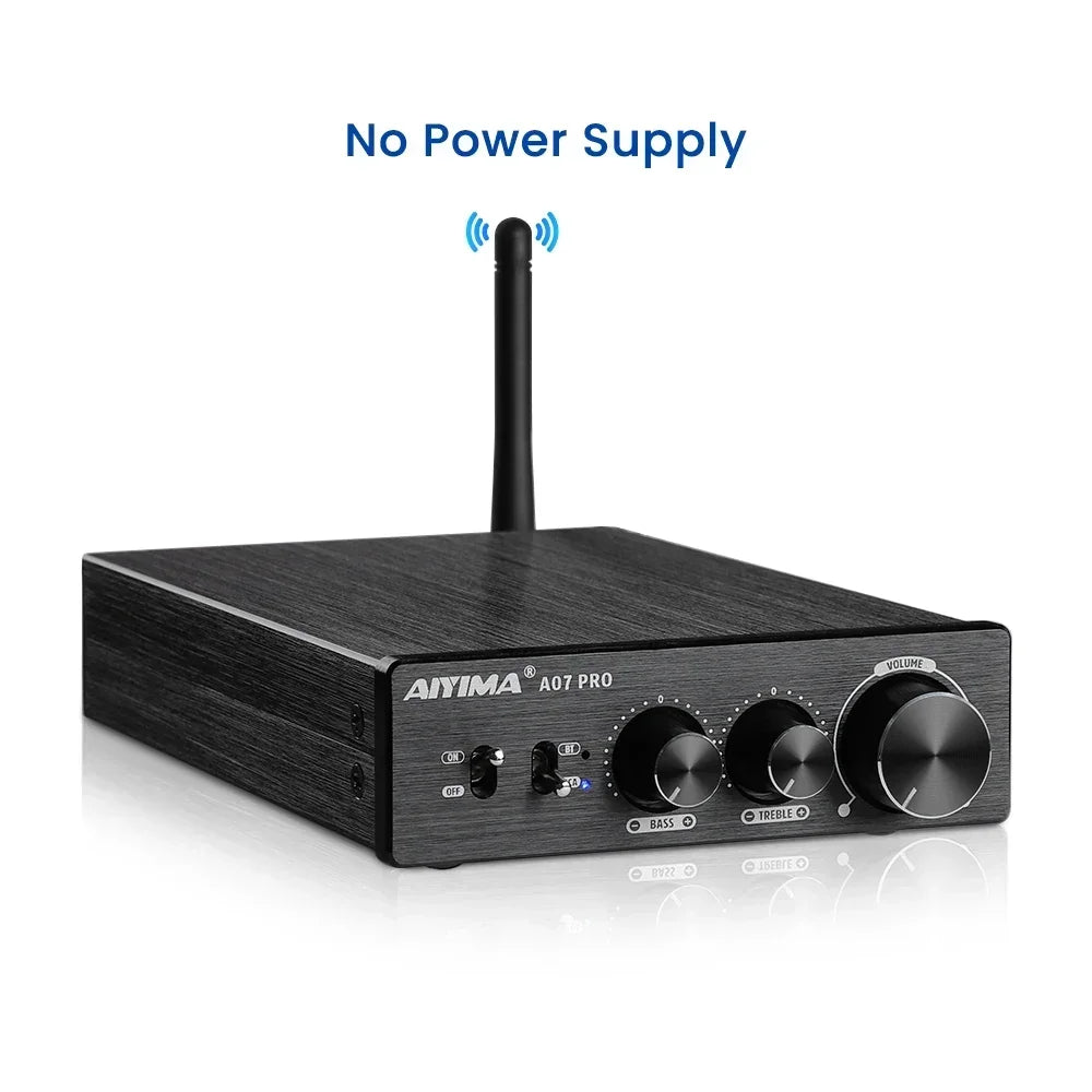AIYIMA A07 PRO Bluetooth Stereo Amplifier – TPA3255, 300W x2, aptX Support