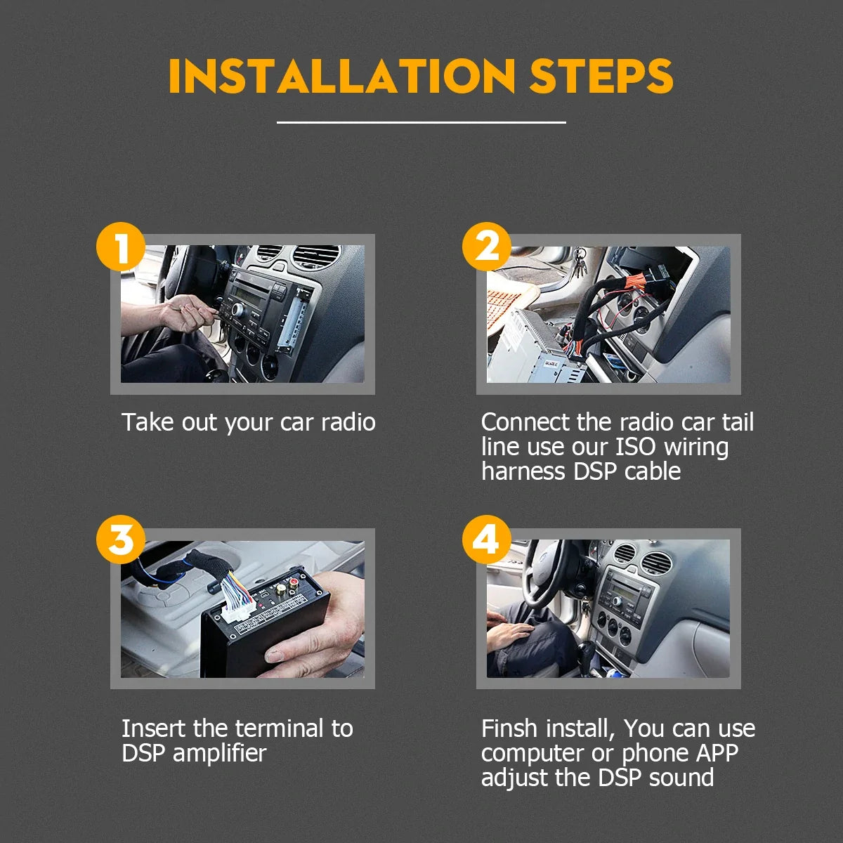 SK-790.4 4-Channel 12V Car Amplifier – Max 7900W Class A/B