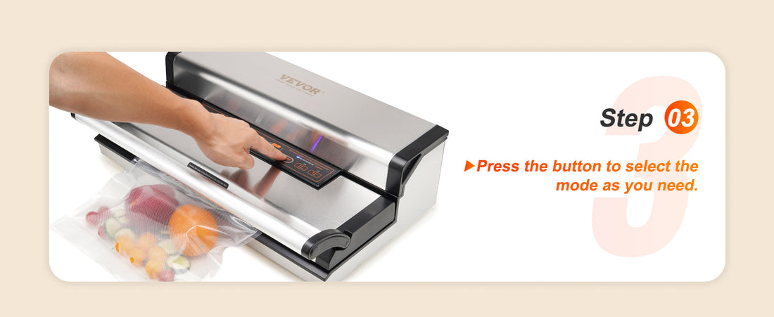 VEVOR Commercial Vacuum Sealer Machine Multifunction Automatic Food Packaging with Bag Roll Storage Cutter for Home Kitchen Use